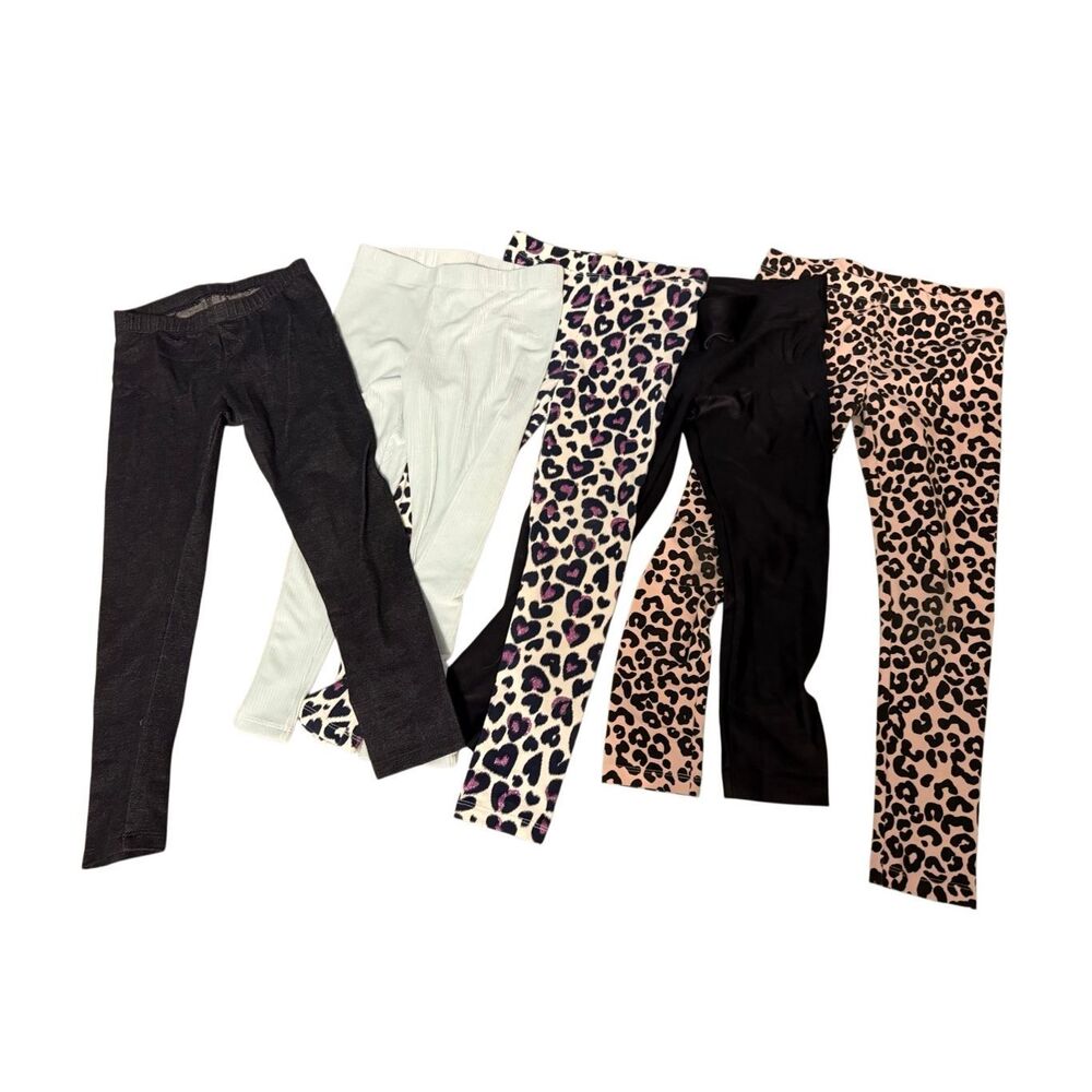 GIRLS Legging bundle size 5/6 XS Koral CAT & jack jegging denim velvet leggings